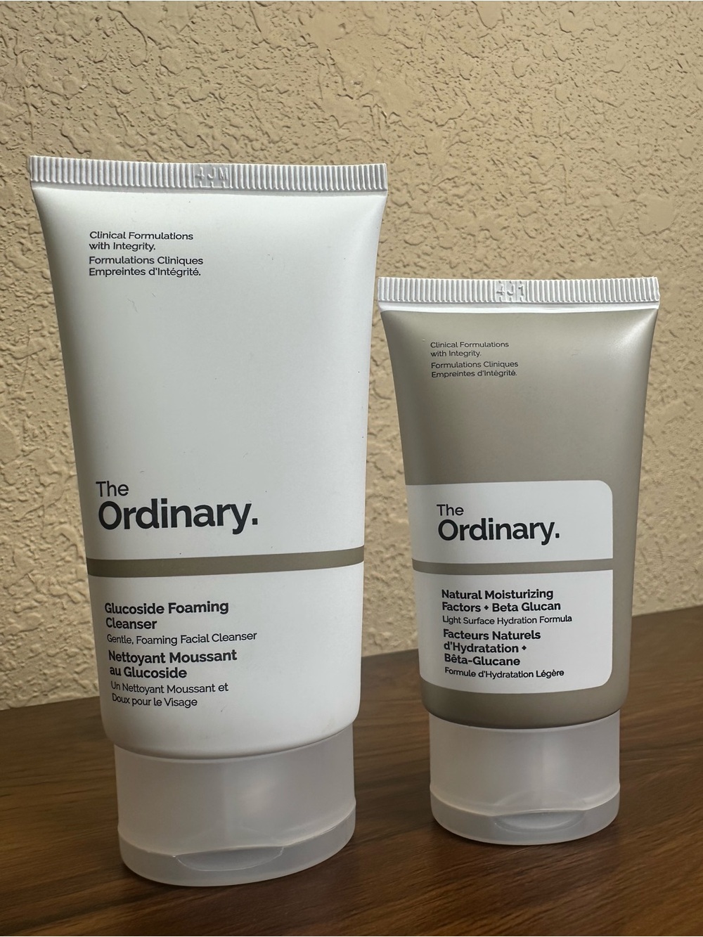 The Ordinary Glucoside Foaming Cleanser & Natural Moisturizing Factors Set Of 2